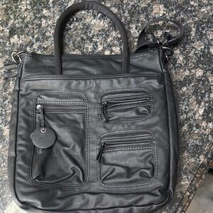 Samsonite Black Handbag with Multiple Pockets